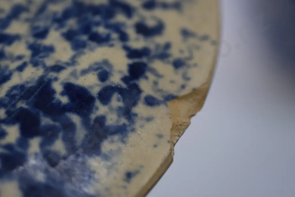 TIMARU POTTERIES LARGE BLUE MOTTLED STORAGE JAR Image 1++