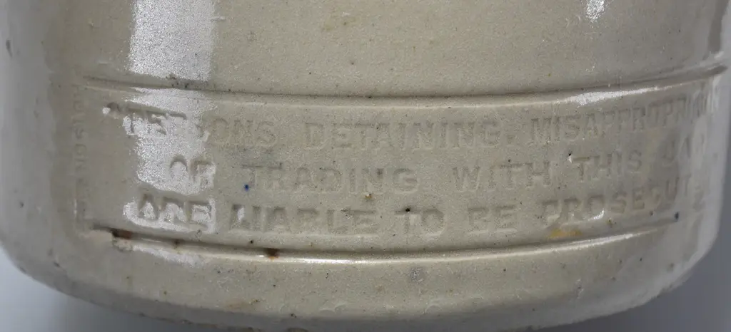 SHARPE BROS AUCKLAND CHCH DNDN STONE JAR Image 1++