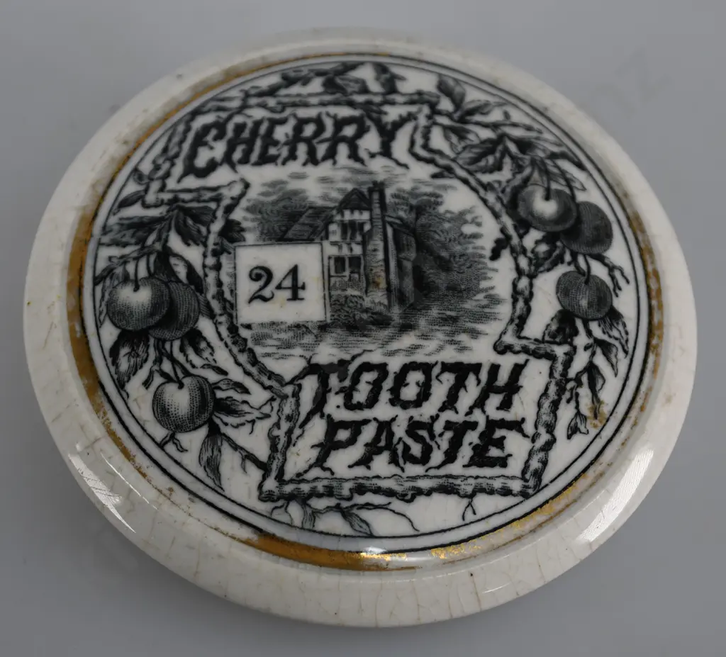HAUNTED HOUSE CHERRY TOOTH PASTE POT LID Image 1++