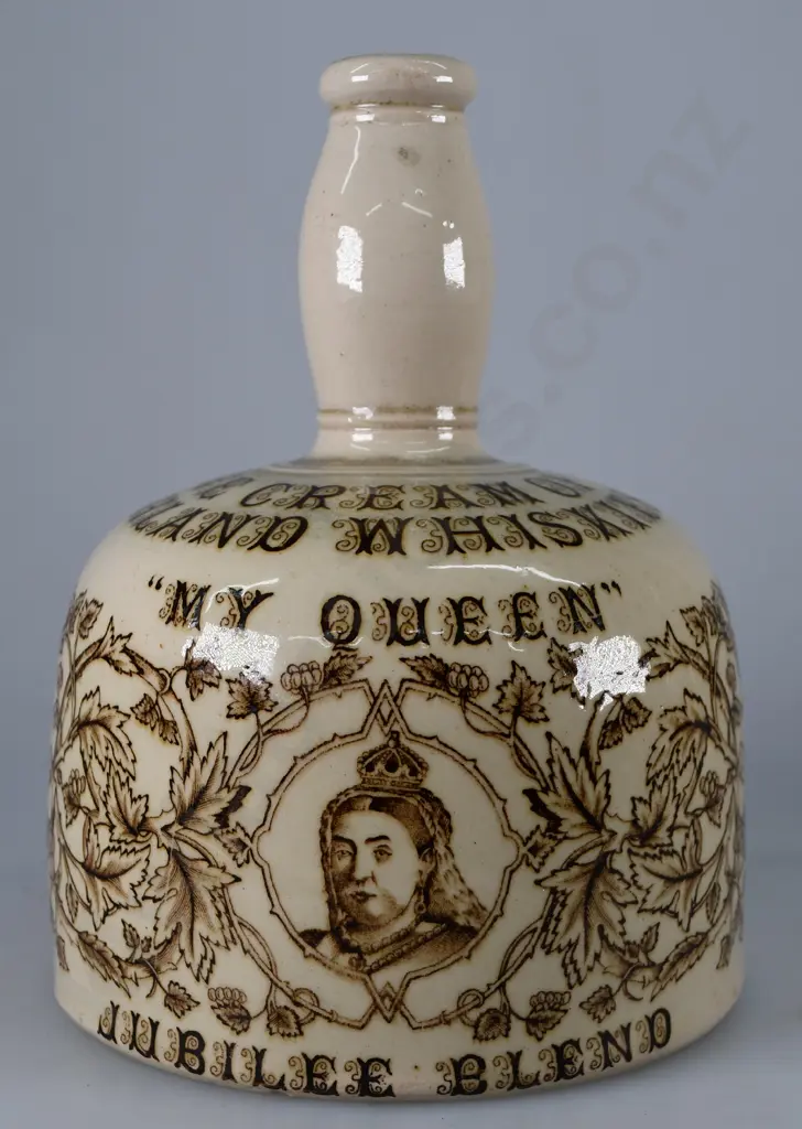 MY QUEEN STONEWARE WHISKY JUG Image 1++