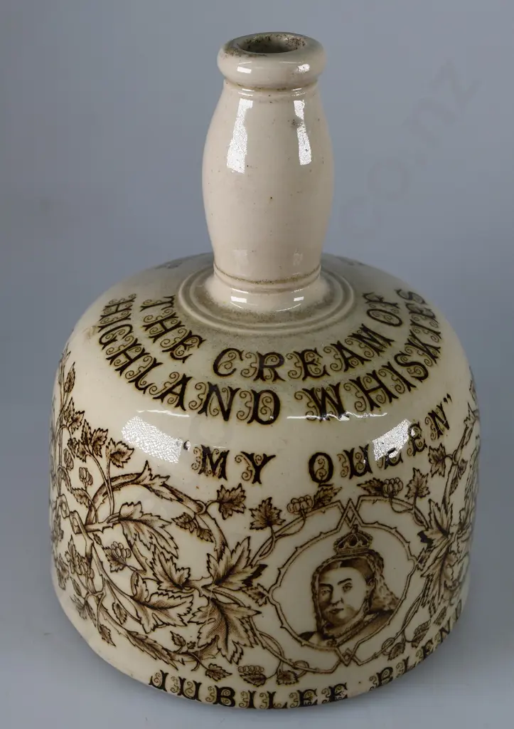 MY QUEEN STONEWARE WHISKY JUG Image 1++