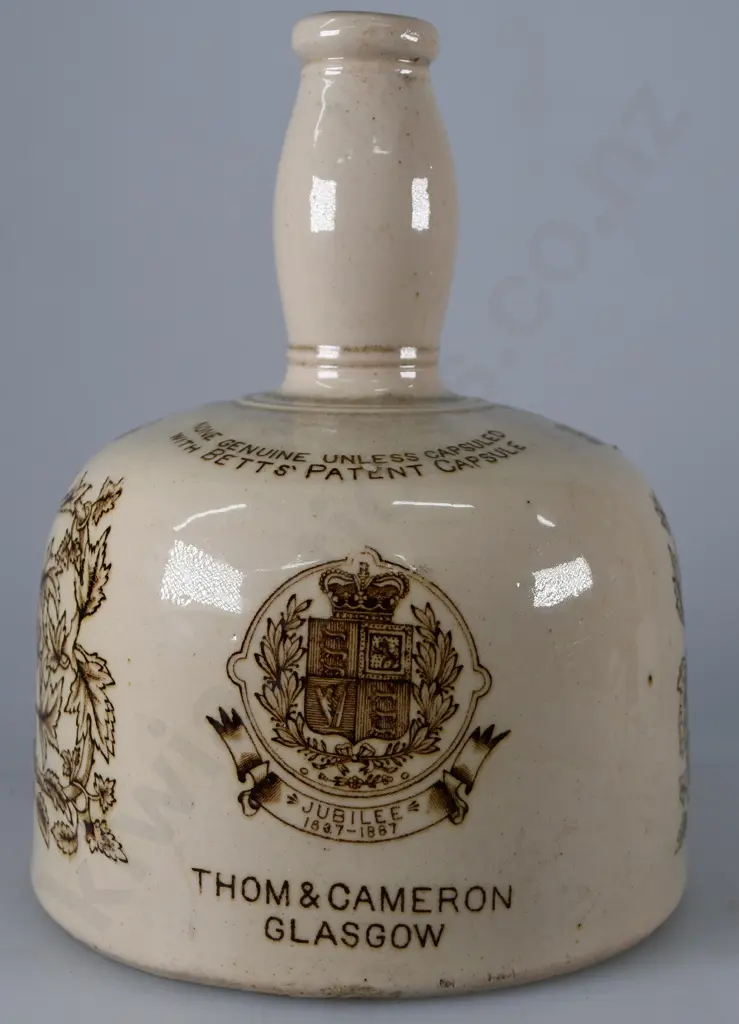 MY QUEEN STONEWARE WHISKY JUG Image 1++