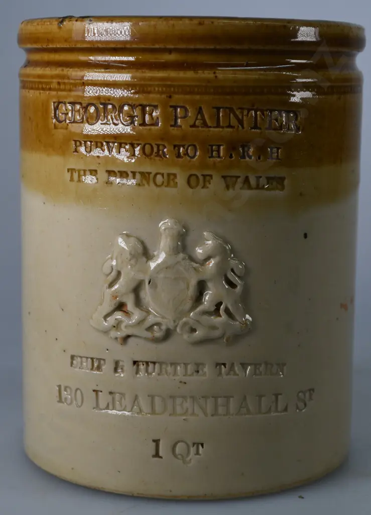 GEORGE PAINTER STONEWARE POT Image 1++