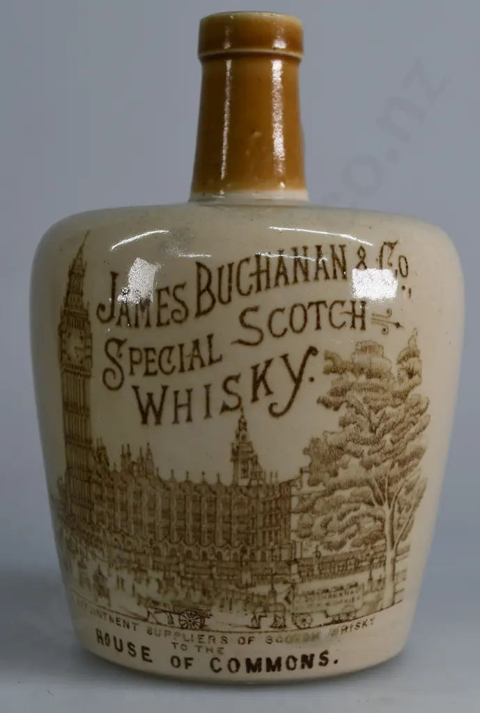 BUCHANAN HOUSE OF COMMONS STONEWARE WHISKY JUG Image 1++