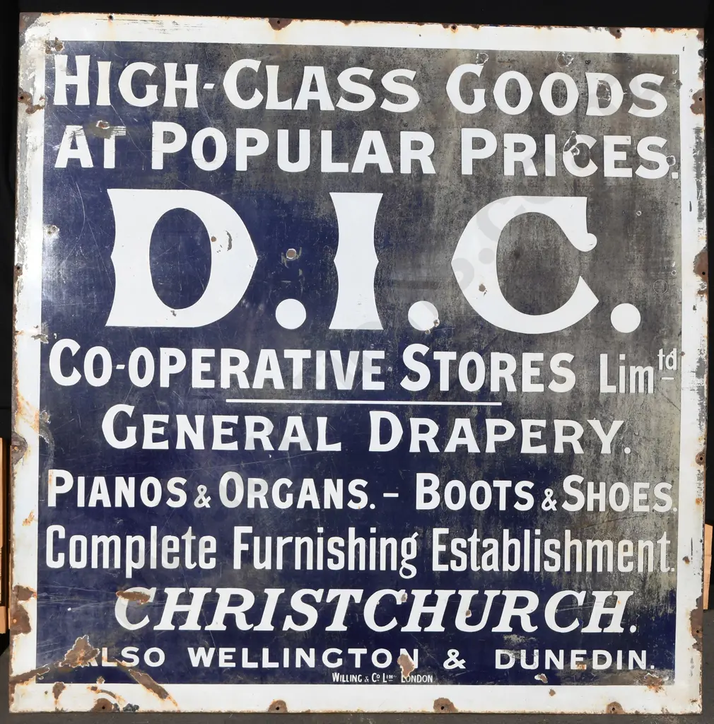 D.I.C. NZ ENAMEL SIGN Image 1++