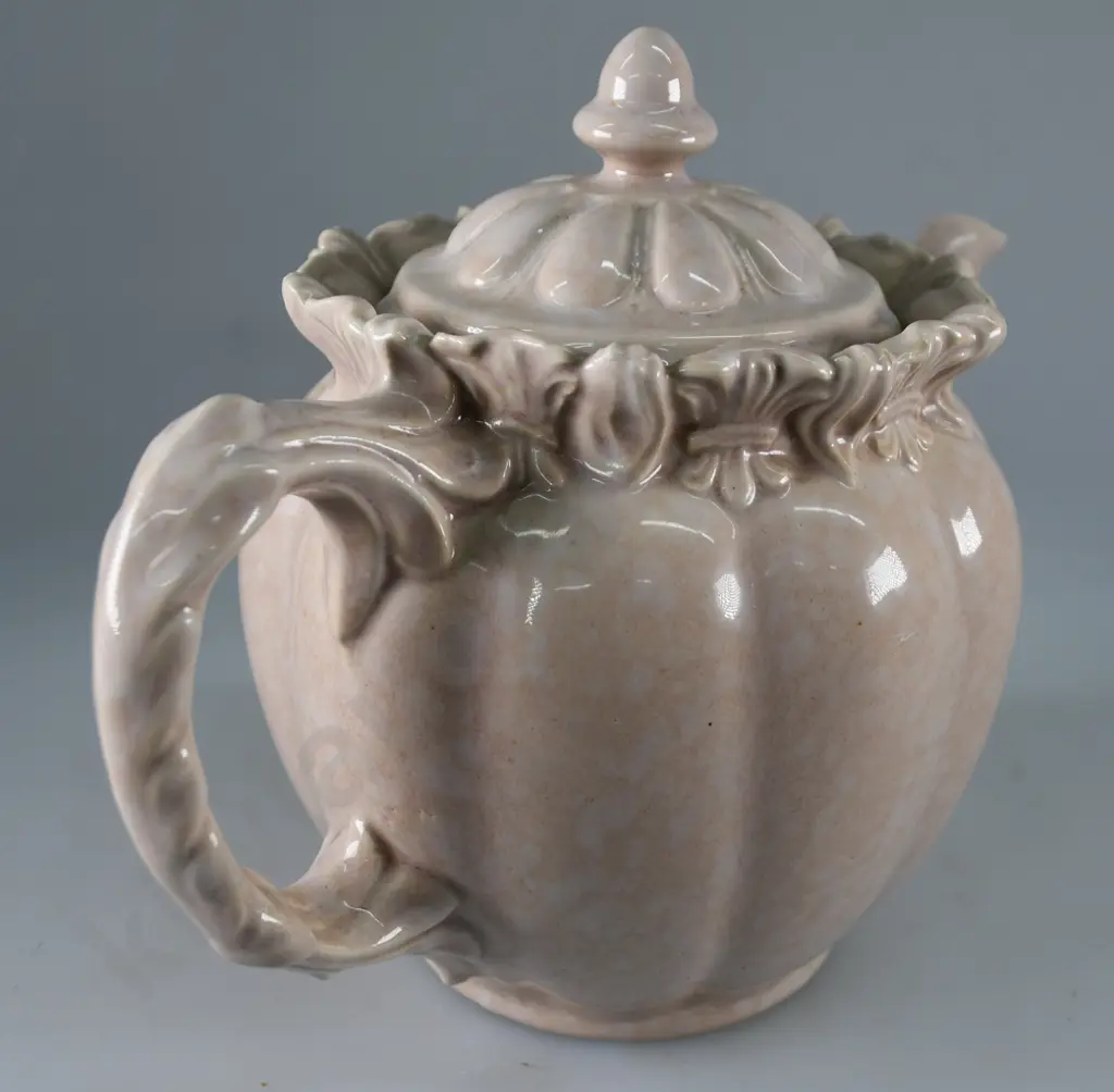 TEMUKA WARE TEAPOT MOTTLED BEIGE Image 1++
