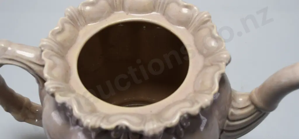 TEMUKA WARE TEAPOT MOTTLED BEIGE Image 1++