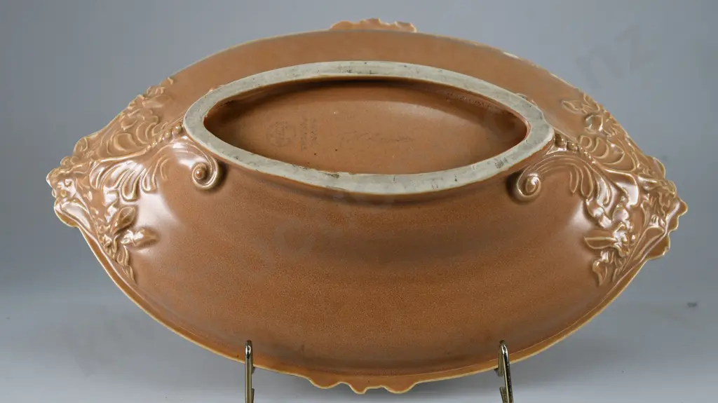 TEMUKA WARE DECO STYLE DISH MUSHROOM GLAZE Image 1++