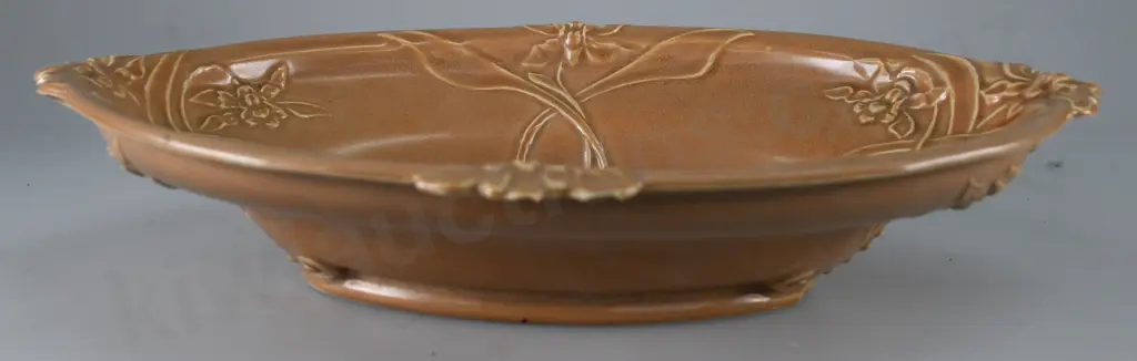 TEMUKA WARE DECO STYLE DISH MUSHROOM GLAZE Image 1++