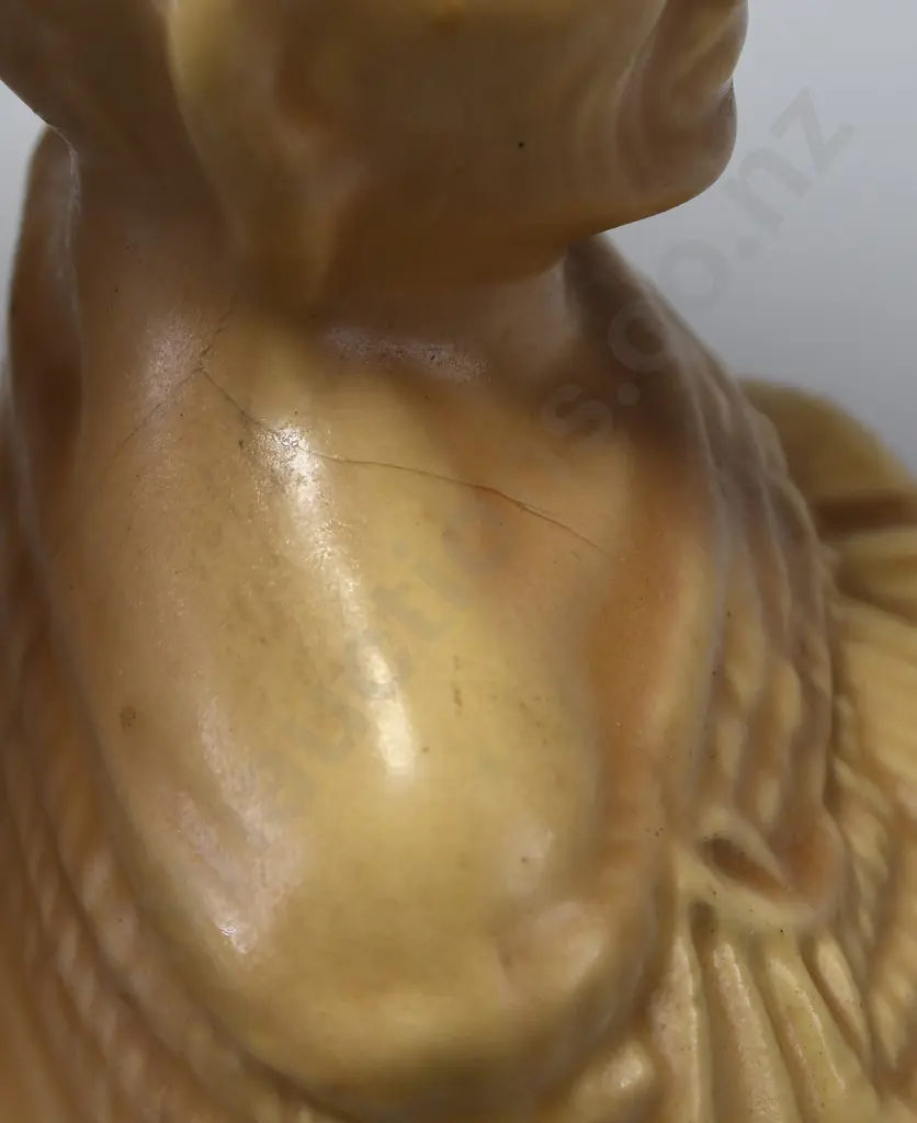 TEMUKA MAORI THEMED TOBACCO JAR LIGHT BEIGE Image 1++
