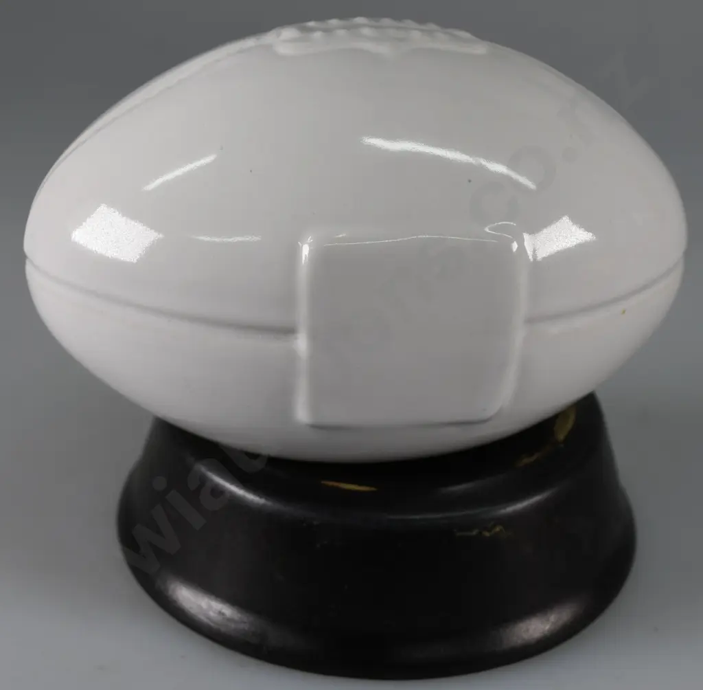 TEMUKA WARE RUGBY BALL ON PLINTH Image 1++