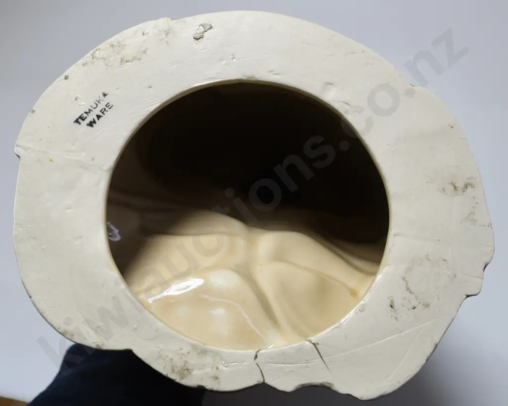 TEMUKA OATMEAL GLAZED BUDDHA FIGURE Image 1++