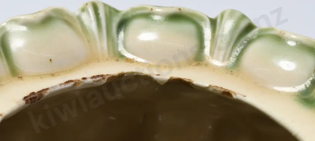 TEMUKA WARE TEAPOT OATMEAL & GREEN Image 1++