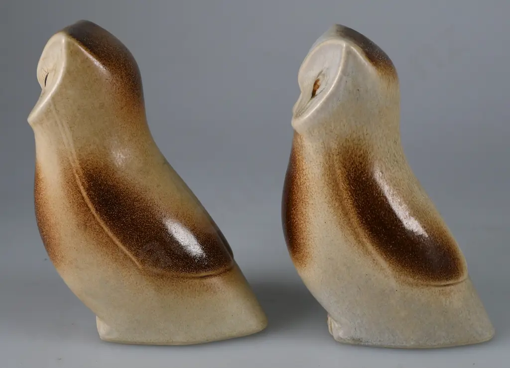 TEMUKA POTTERY OWLS Image 1++