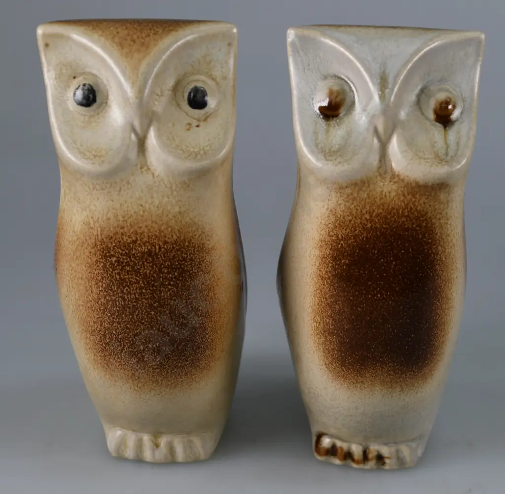 TEMUKA POTTERY OWLS Image 1++