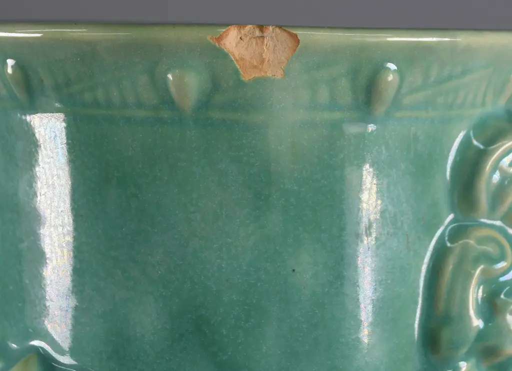 TEMUKA MAORI THEMED TOBACCO JAR AQUA Image 1++