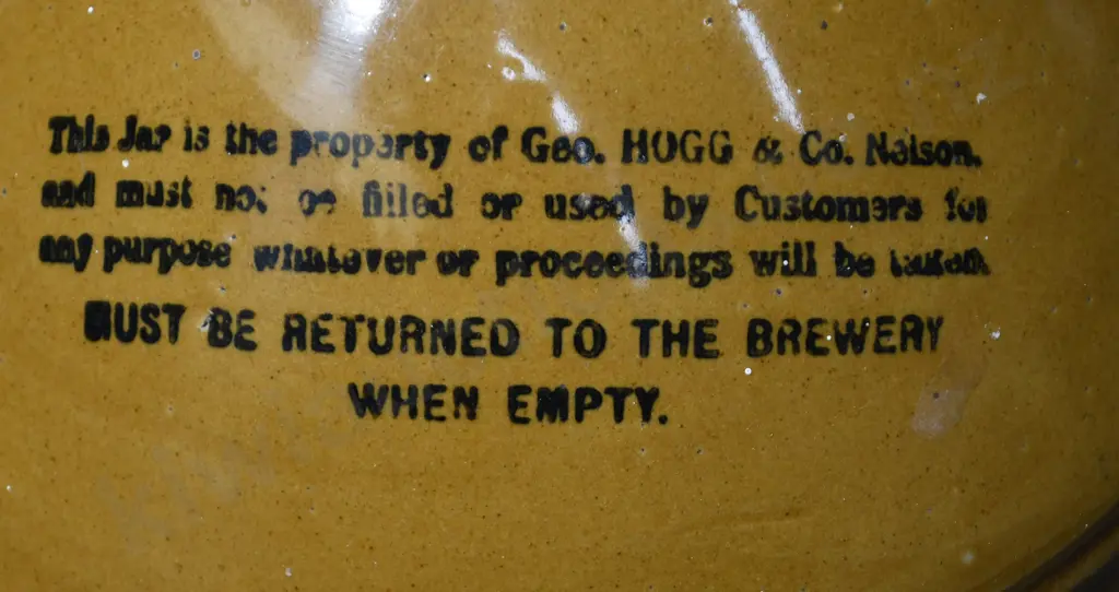 HOGG NELSON STONE JAR Image 1++