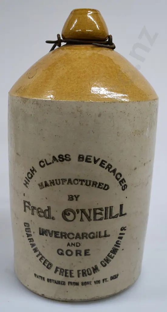 O'NEILL INVERCARGILL & GORE STONE JAR Image 1++