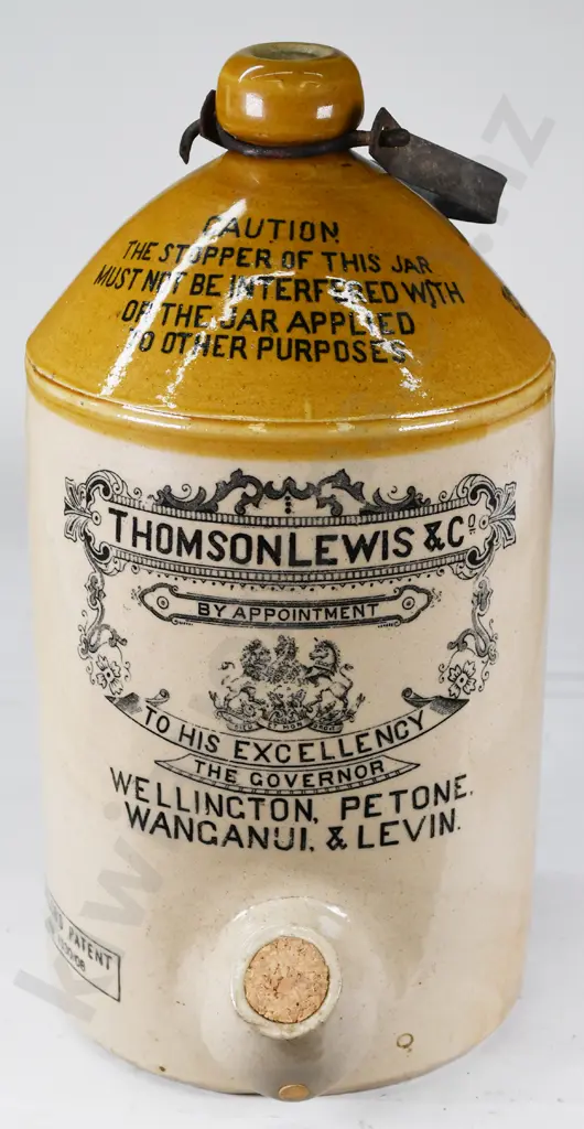 THOMSON LEWIS WELLINGTON STONE JAR Image 1++