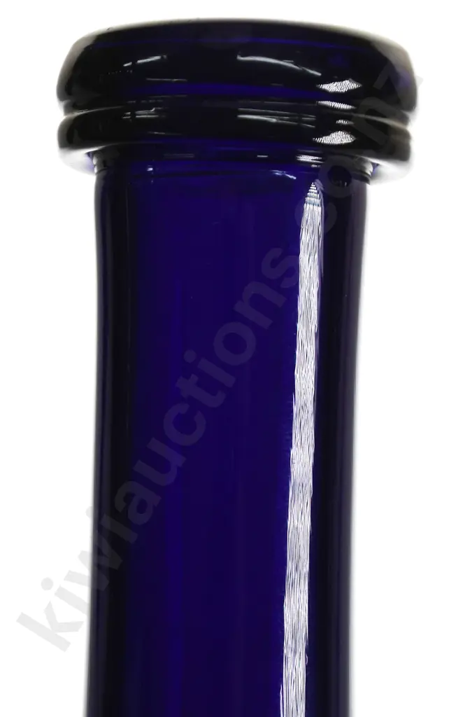 PONTILLED DEEP COBALT BLUE BOTTLE Image 1++