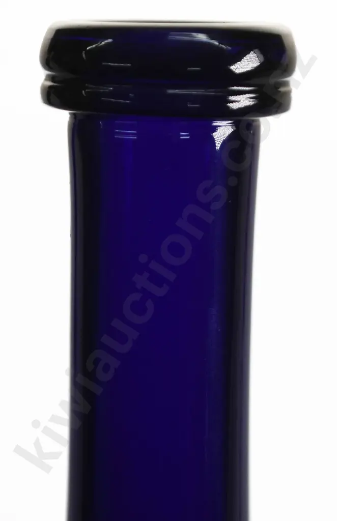 PONTILLED DEEP COBALT BLUE BOTTLE Image 1++