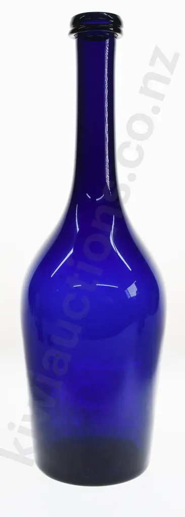 PONTILLED DEEP COBALT BLUE BOTTLE Image 1++