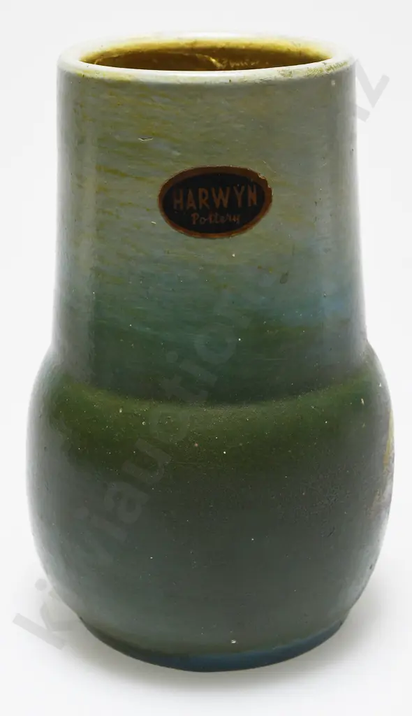 WALLY SILVA HAND DECORATED VASE Image 1++