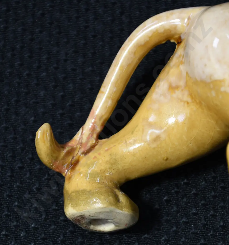 CROWN LYNN TRICKLE GLAZED LIONS Image 1++