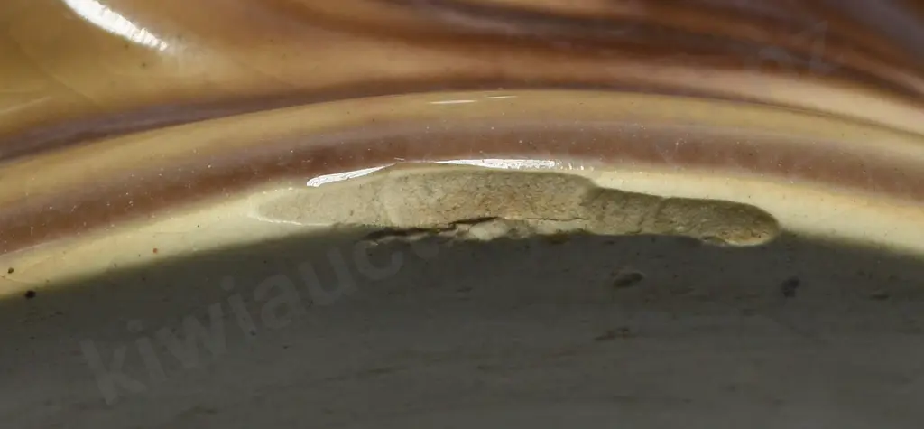 CROWN LYNN TRICKLE GLAZED VASE Image 1++
