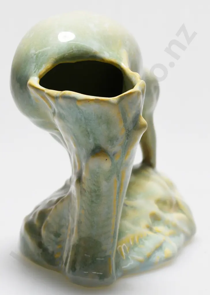 CROWN LYNN TRICKLE GLAZED KIWI Image 1++