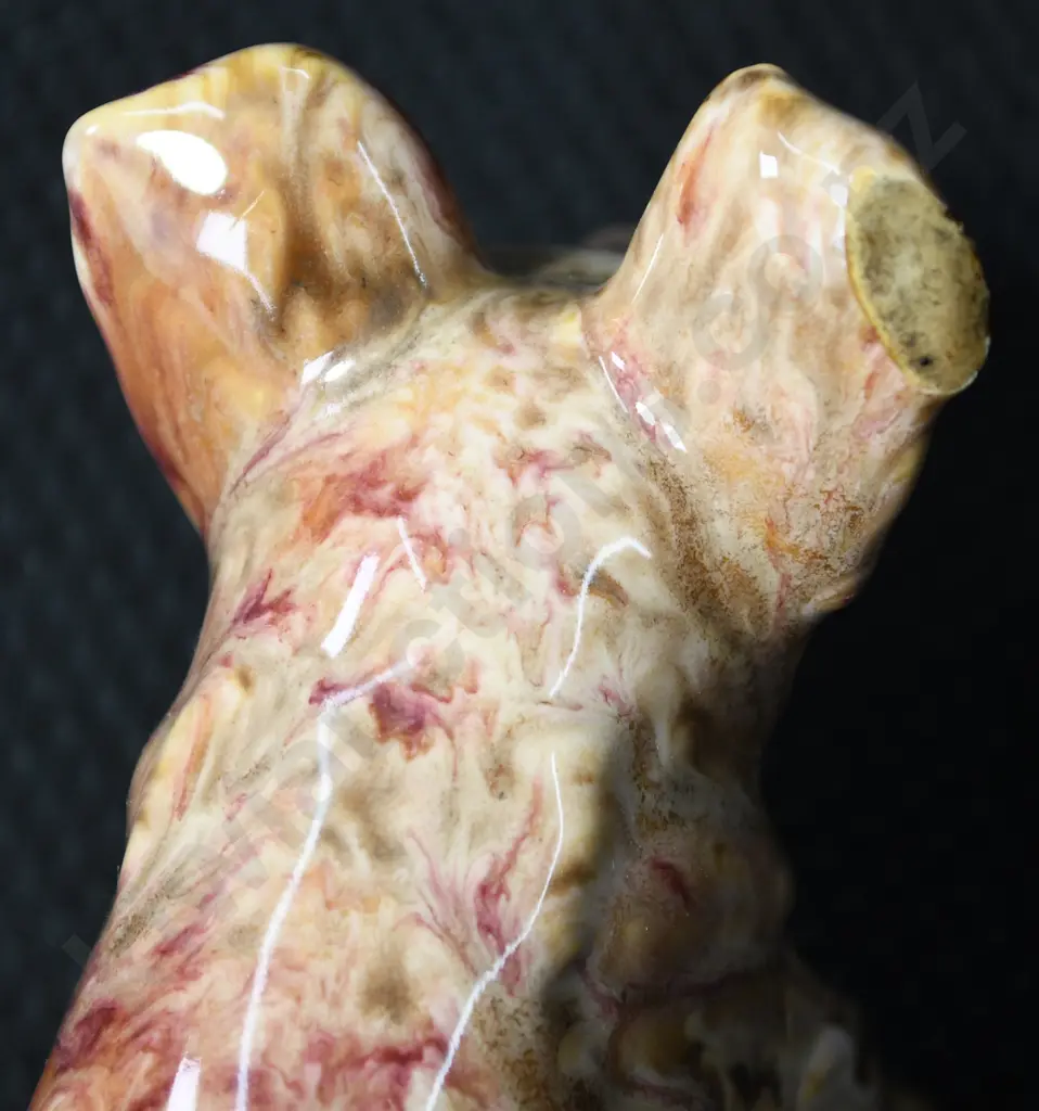 CROWN LYNN TRICKLE GLAZED SCOTTY DOG Image 1++