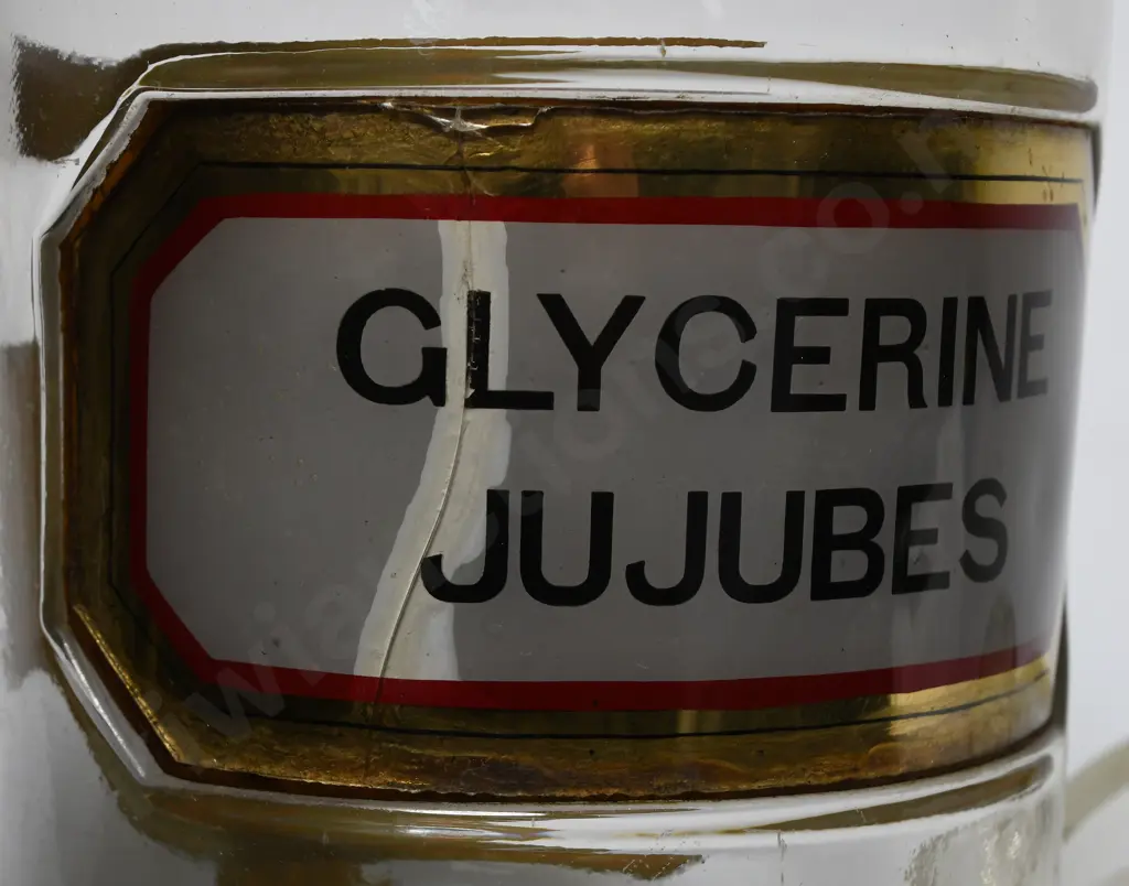 GLASS JAR GLYCERINE JUJUBES Image 1++