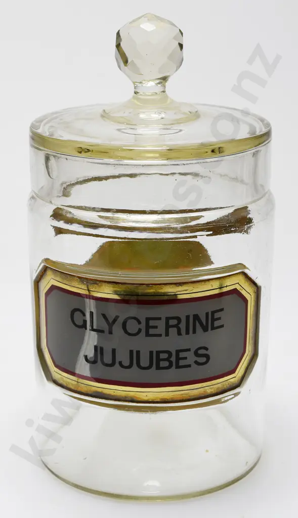 GLASS JAR GLYCERINE JUJUBES Image 1++