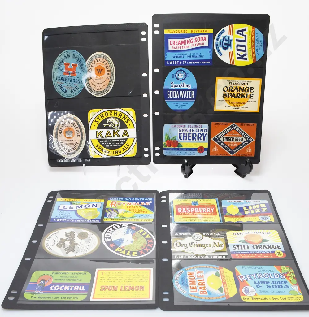 NZ BEER & AERATED WATER LABELS Image 1++