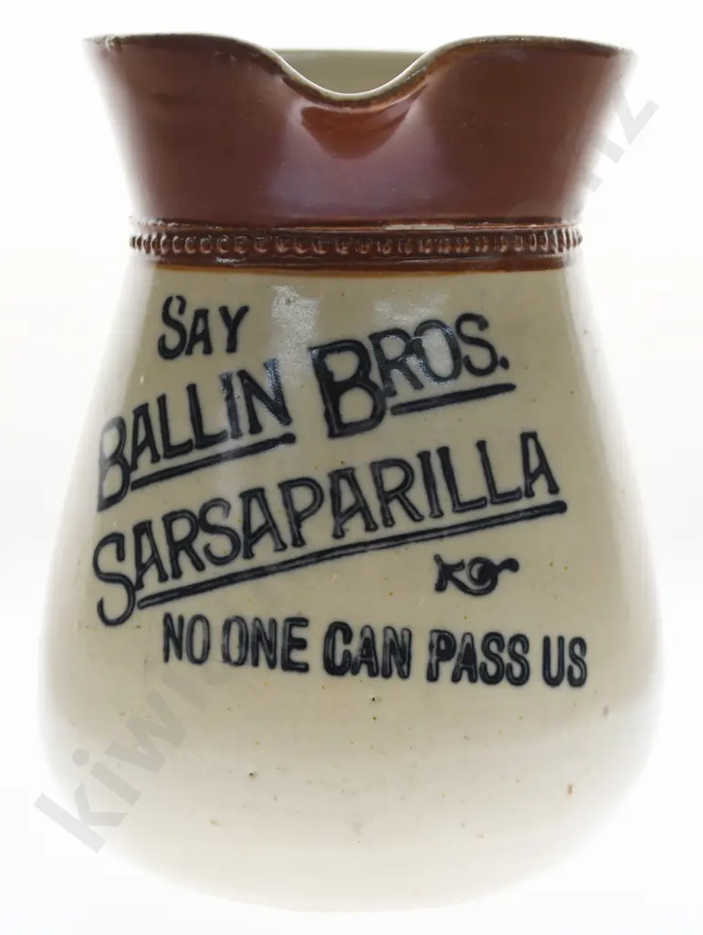 BALLIN BROS SARSAPARILLA WATER JUG Image 1++