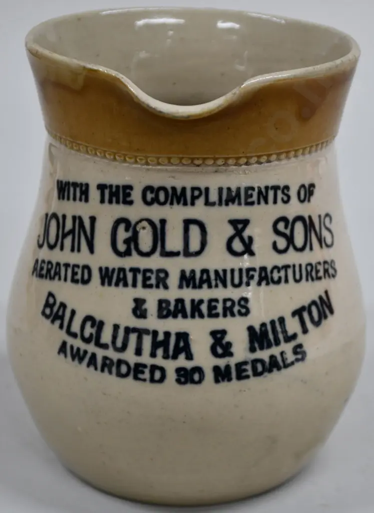 JOHN GOLD & SONS BALCLUTHA & MILTON WATER JUG Image 1++