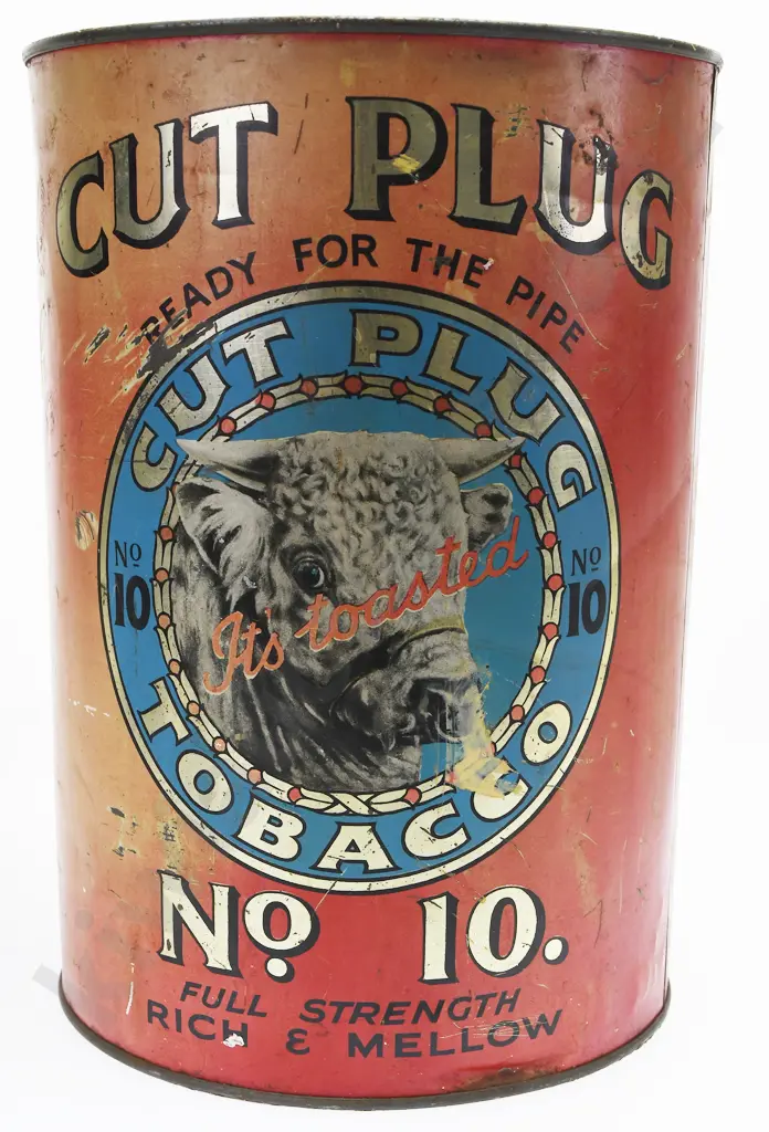 CUT PLUG 3LB TOBACCO TIN Image 1++