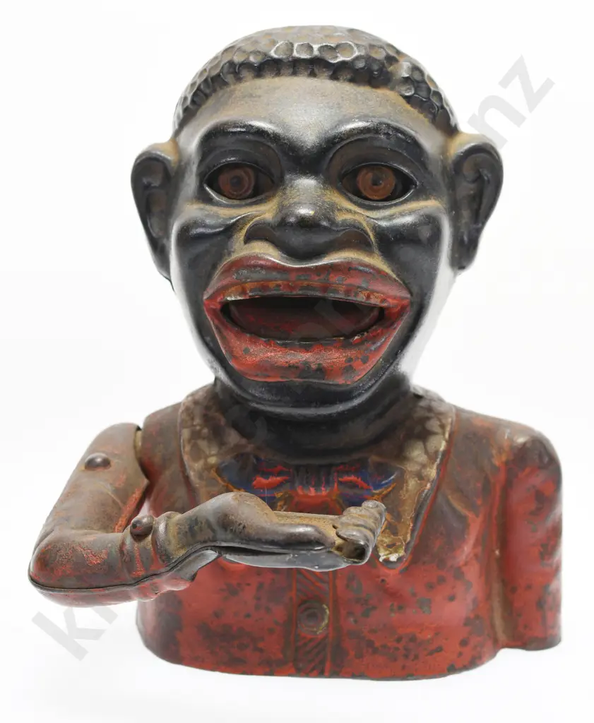 ORIGINAL CAST IRON JOLLY NIGGER BANK Image 1++