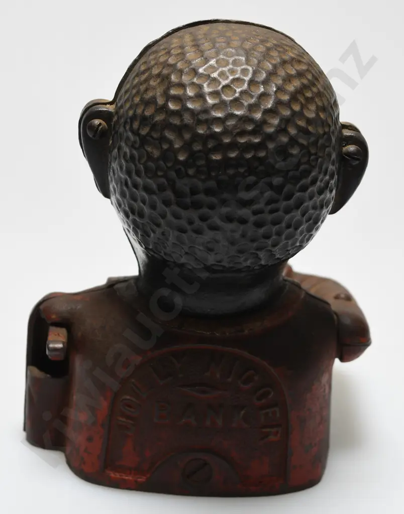 ORIGINAL CAST IRON JOLLY NIGGER BANK Image 1++