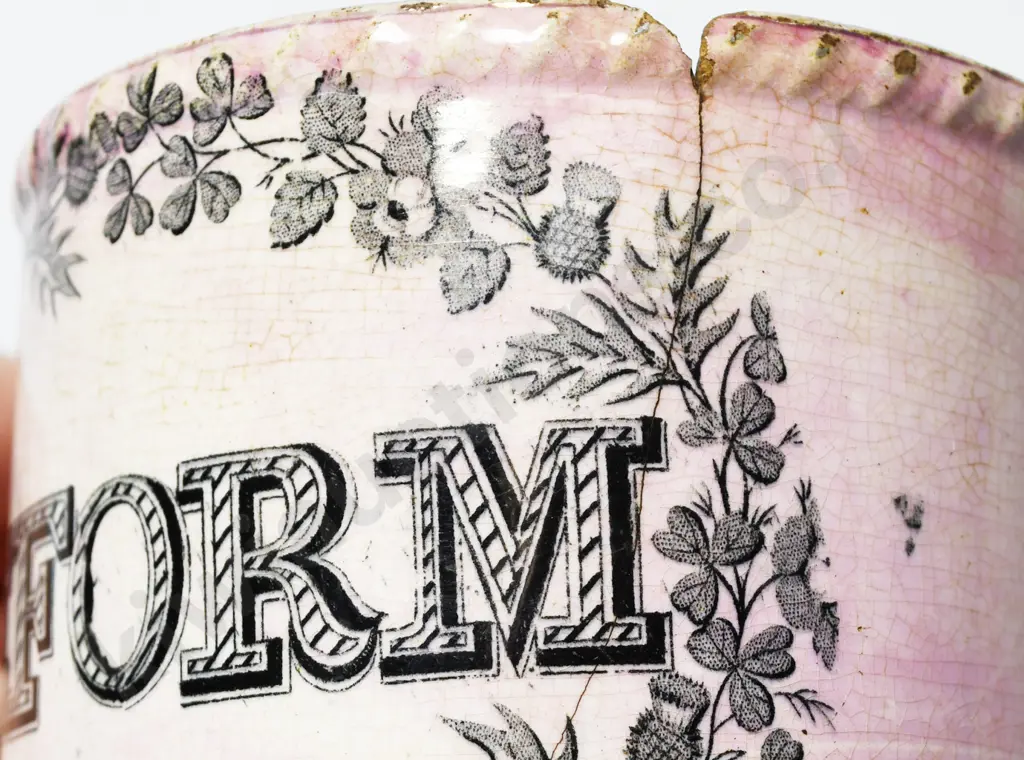 EARLY 1840'S 'REFORM' CUP Image 1++