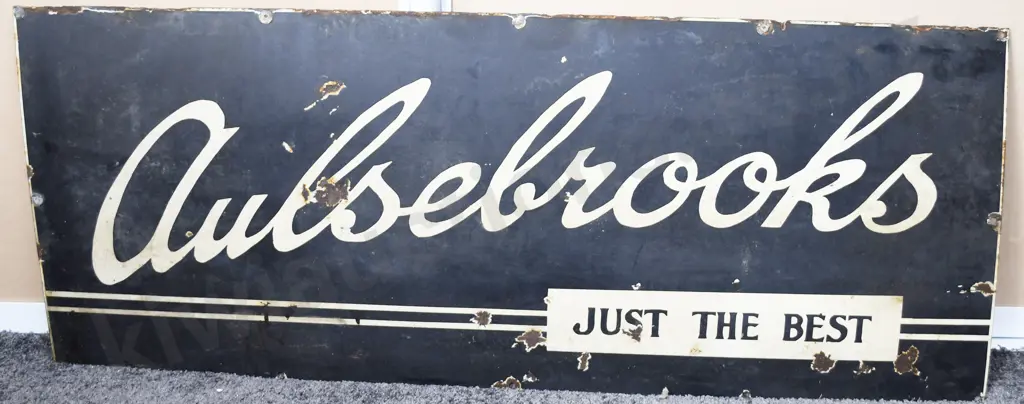 AULSBROOKS ENAMAL SIGN Image 1++