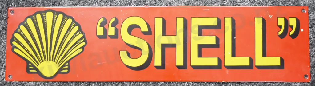 SHELL ENAMEL SIGN Image 1++